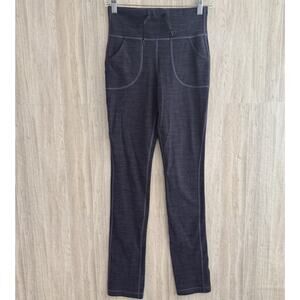 Lululemon Skinny Will Pants Womens 4 Full-On Luon Giant Herringbone Heather Gym